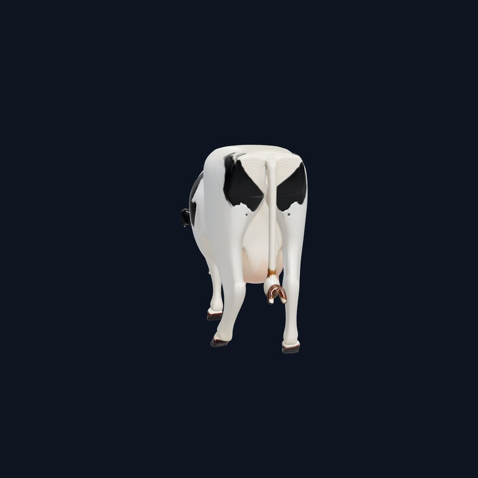 Realistic Cow Black-White Pattern model pack